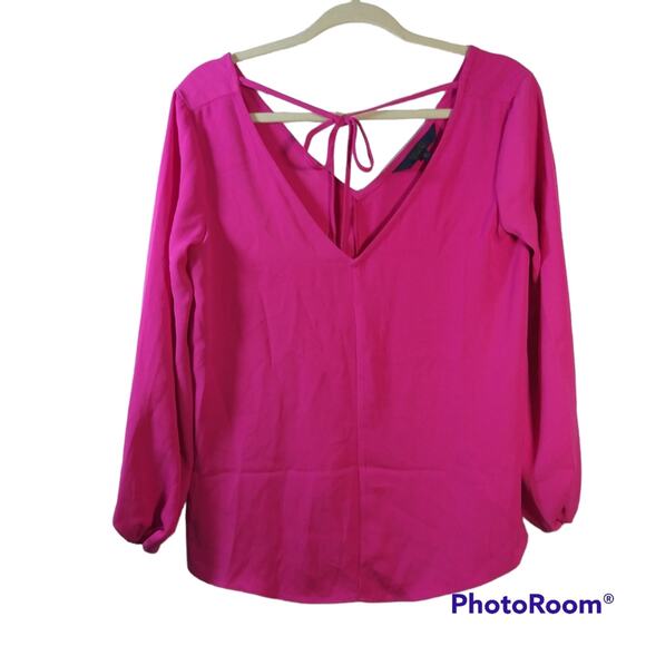 Rachel Rachel Roy Women's Kaylee Double V Gathered Sleeves Top Size XS - Picture 4 of 9